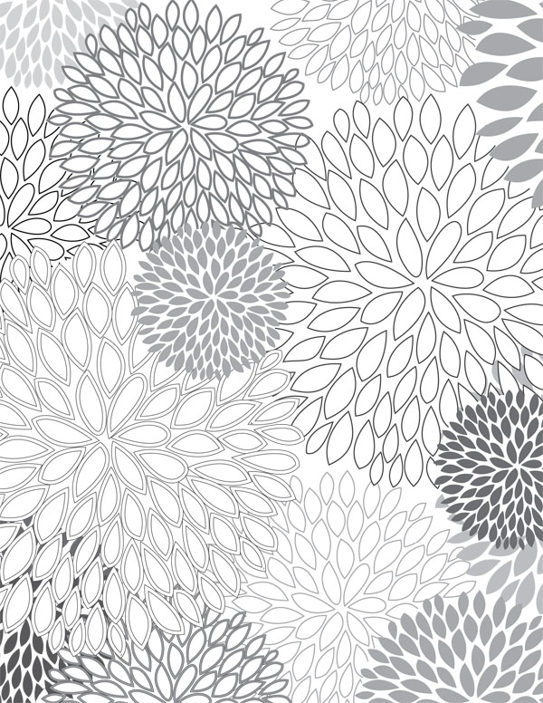 Free crazy design coloring pages