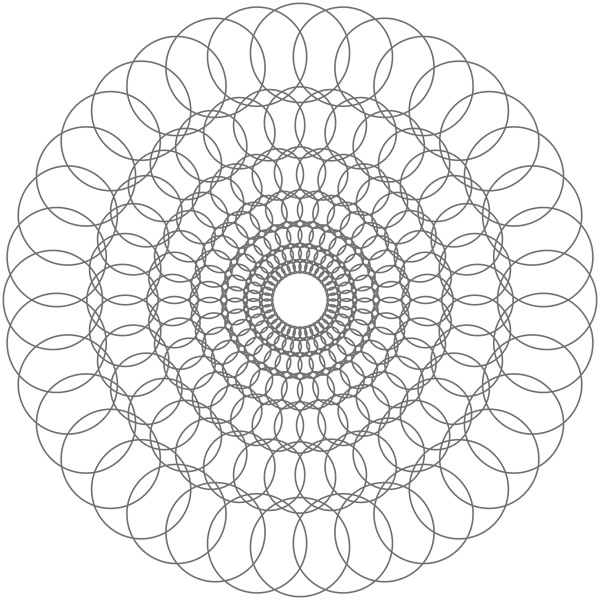Spirals coloring sheet 5